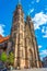 Nurnberg, Germany, August 9, 2022: Saint Lorenz cathedral in Nur