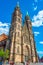 Nurnberg, Germany, August 9, 2022: Saint Lorenz cathedral in Nur