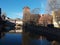 Nurnberg old town river in the morning