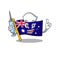 Nurse australian cartoon flag kept in cupboard