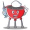 Nurse Barbecue Grill Cartoon Character