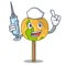 Nurse candy apple character cartoon