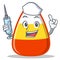 Nurse candy corn character cartoon