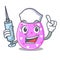 Nurse cartoon shape easter color on eggs