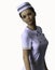 Nurse with copy space. Person is not real. She is a 3D render thus no model release is needed