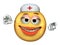 Nurse Emoticon - with clipping path