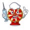 Nurse spinning wheel toy isolated the character