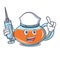 Nurse transparent teapot character cartoon