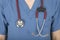 Nurse uniform and stethoscope