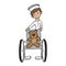 Nurse wheel chair bear