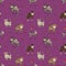 Nursery cute pattern of cartoon cats