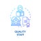 Nursery quality staff concept icon