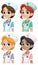 Nurses with different ethnicities smiling