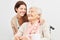 Nursing assistance in the care of a senior citizen