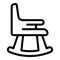 Nursing baby chair icon, outline style