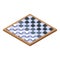Nursing home checkers icon, isometric style