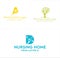 Nursing home elderly nature logo design