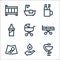 nursing line icons. linear set. quality vector line set such as hygeia, blood donation, ultrasound, stretcher, baby stroller,