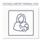 Nursing room line icon