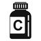 Nursing vitamins icon, simple style