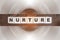 Nurture Word Written on Wooden Cubes