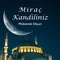 Nuruosmaniye Mosque and crescent moon. Mirac Kandili concept image