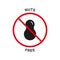 Nut Free Silhouette Black Icon. Nuts Product Red Stop Sign. Peanuts Forbidden Symbol. Ban Food Allergy on Peanut Logo