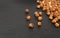 Nut Kernels Texture Background, Hazelnuts Group Mockup, Healthy Organic Nuts Pattern, Nut Kernels