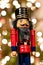 Nutcracker in Front of a Christmas Tree