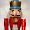 Nutcracker german isolated soldier figure christmas decoration