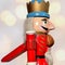 Nutcracker german isolated soldier figure christmas decoration