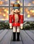 Nutcracker german soldier figure christmas decoration window