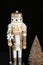 The nutcracker Gold Toy Soldier with gold tree for Christmas displays!