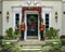 Nutcracker Solidier standing guard protecting a house in Dallas, Texas