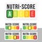 Nutri-Score system in France. Sign health care for packaging