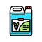 nutrient hydroponics water irrigation color icon vector illustration