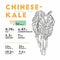 Nutrition facts of Chenese Kale or Chinese broccoli, vegetable