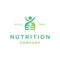 nutrition healthy Logo vector design graphic for badge emblem for vitamin product