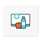 Nutrition therapy online color icon