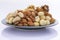 Nutritious, mixed nuts, walnuts, almonds, cashews, macadamia nuts