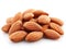 nuts almonds on a white background