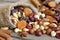 Nuts and dried fruits mix