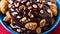 Nuts About Hot Fudge A Classic and Nutty Sundae for National Hot Fudge Sundae Day.AI Generated