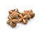 Nuts Incas , sacha inchi peanut seed on white background