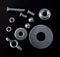 Nuts, screws, washers. Of stainless steel