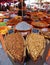 Nuts and seeds for sale on outdoor market stall