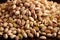 Nutty elegance a top view of pistachios on a table