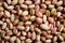 Nutty elegance a top view of pistachios on a table