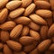 Nutty texture Macro view of almonds, detailed and enticing