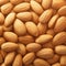 Nutty texture Macro view of almonds, detailed and enticing